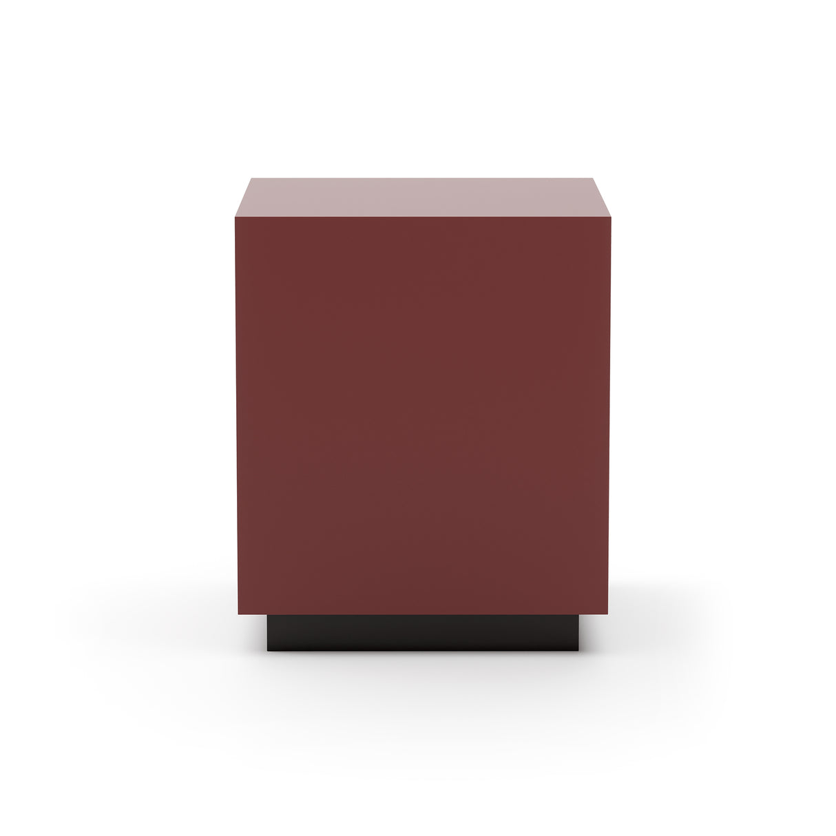 Red Gloss Square End Table | Caracole Couture