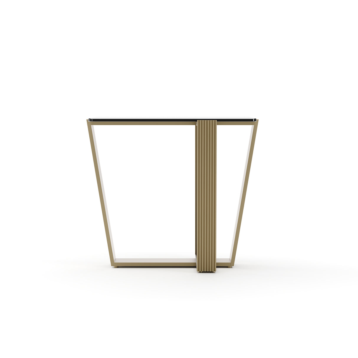 Smoked Bronze Glass Side Table | Caracole Counter Balance