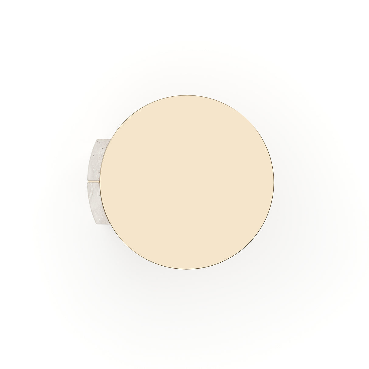 Travertine Base Side Table | Caracole Overlap