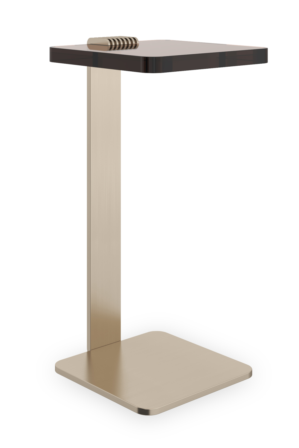 Smoked Bronze Glass Spot Table | Caracole Counter Balance | Caracole.eu.com