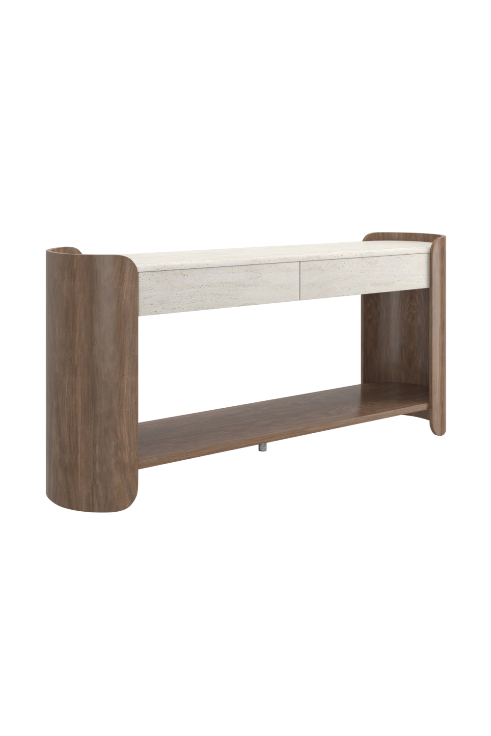 Travertine 2-Drawer Console Table | Caracole Fleur | Caracole.eu.com