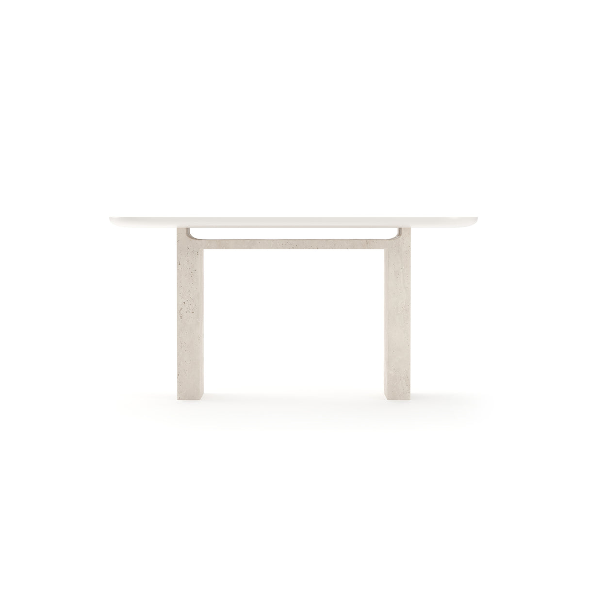 Travertine Panels Console Table | Caracole Overlap
