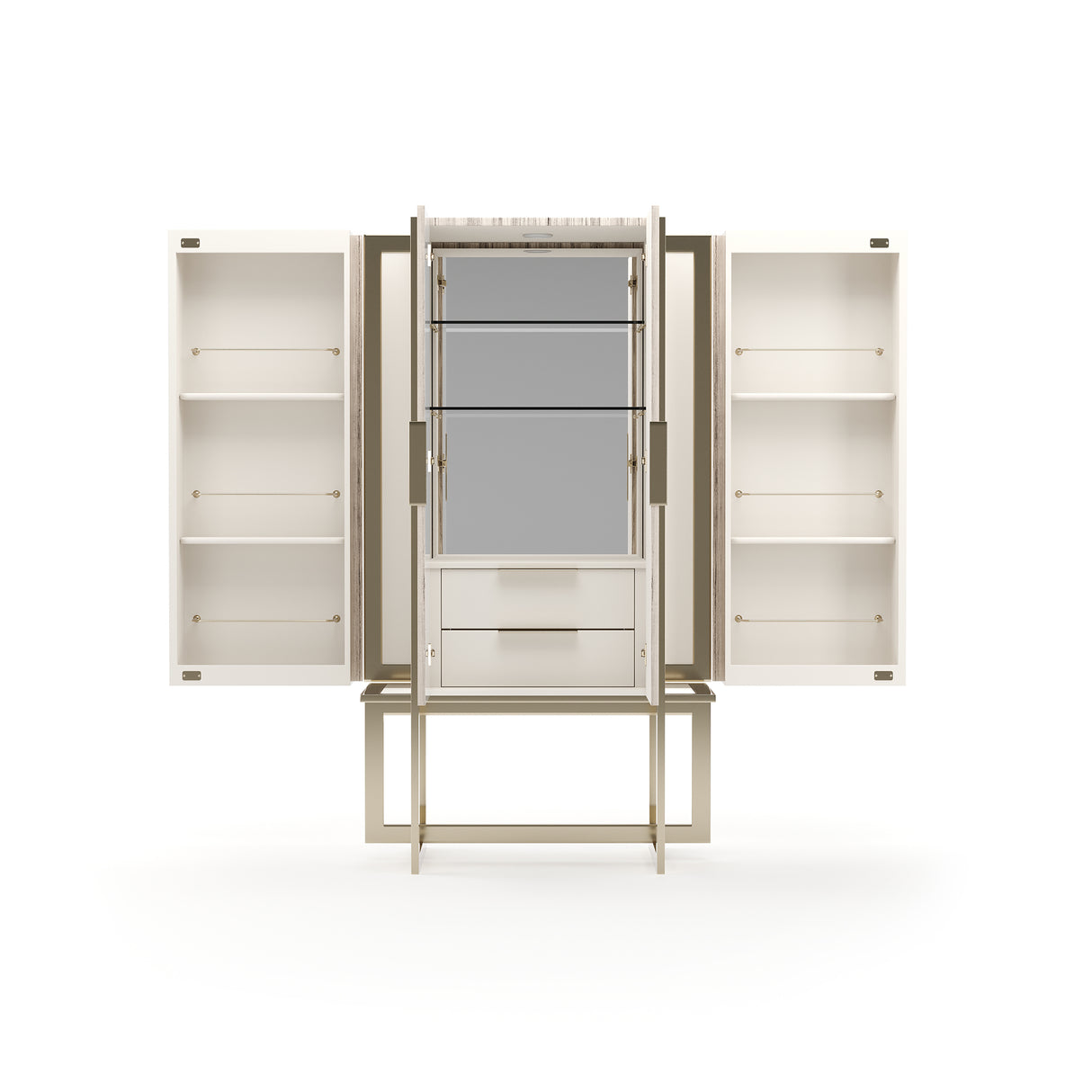 Sandstone 2-Door Bar Cabinet | Caracole Wish You Were Here