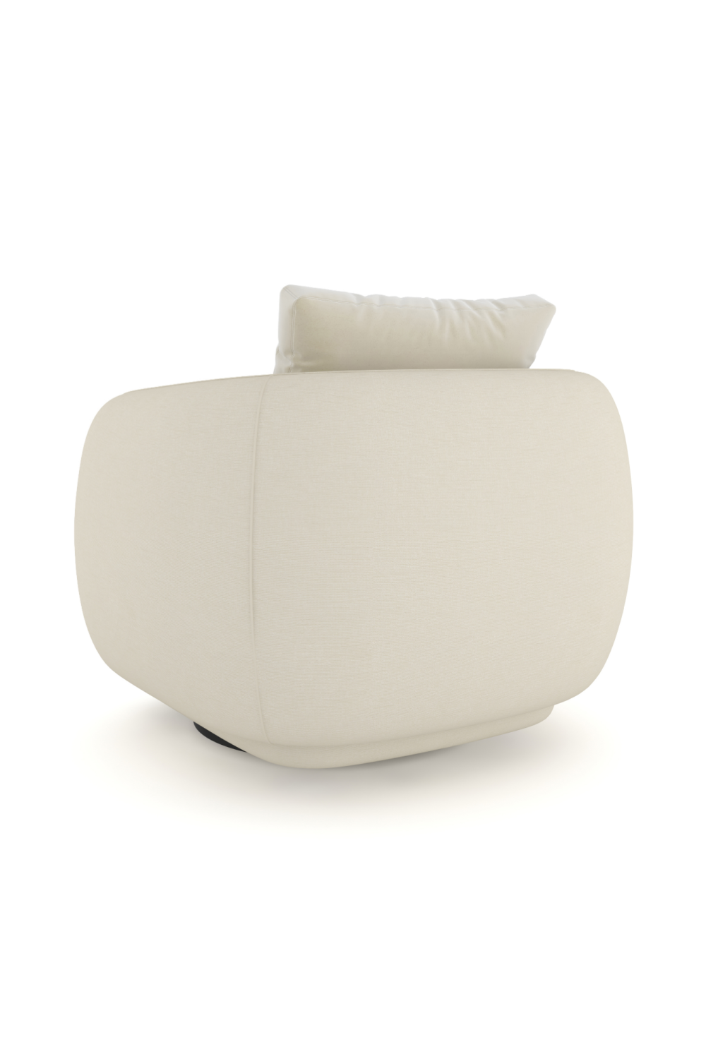 Ivory Linen Swivel Chair | Caracole Lumi | Caracole.eu.com