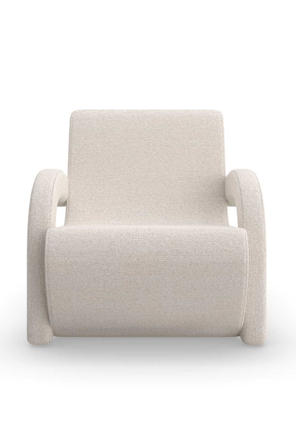 White Bouclé Accent Chair | Caracole Leo | Caracole.eu.com