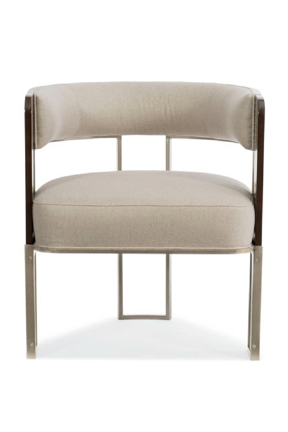 Cream Curved Modern Accent Chair | Caracole Streamliner | Caracole.eu.com