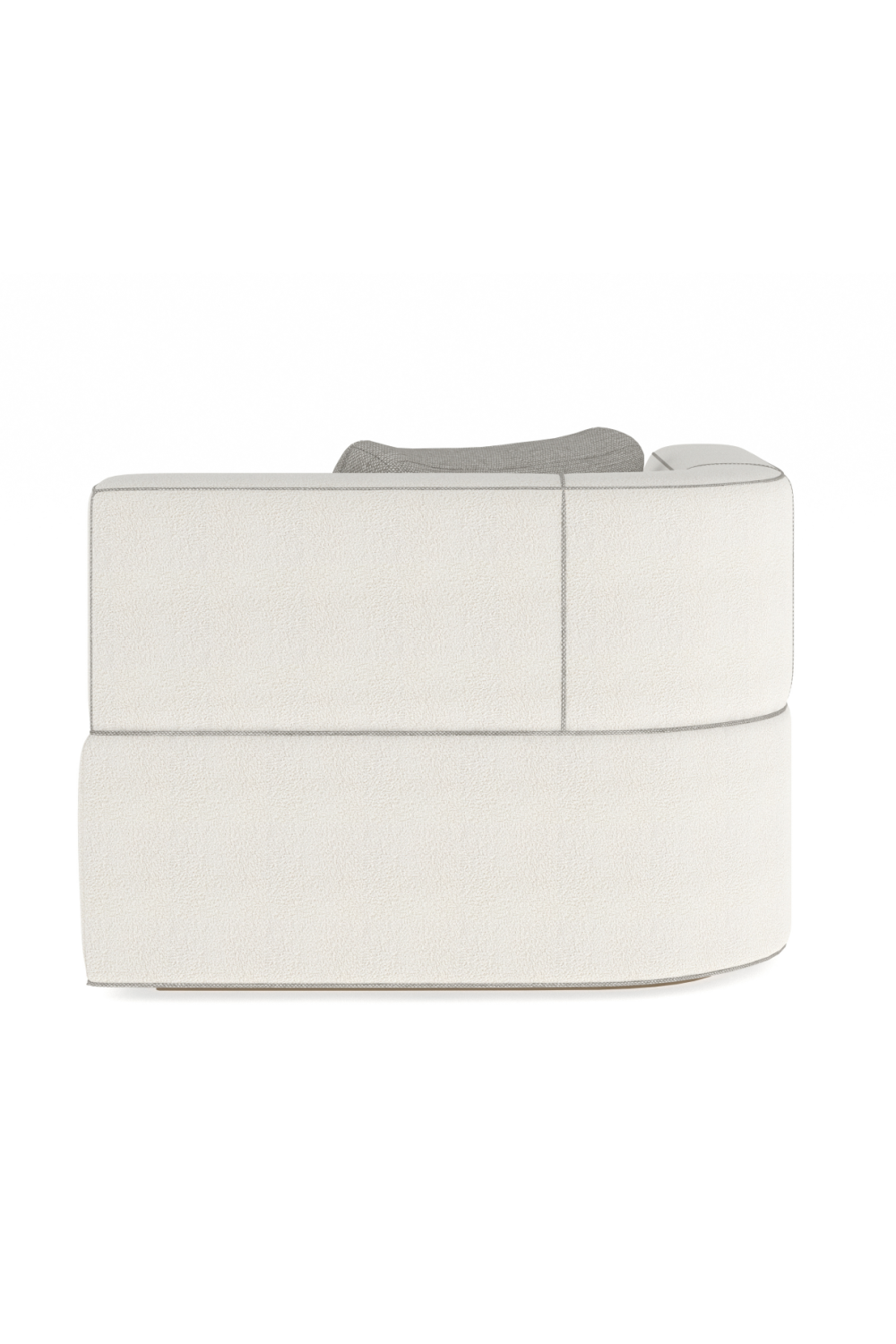 White Bouclé Chaise Lounge | Caracole Marbella | Caracole.eu.com