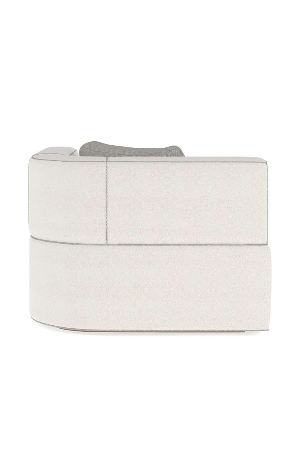 White Bouclé Chaise Lounge | Caracole Marbella | Caracole.eu.com