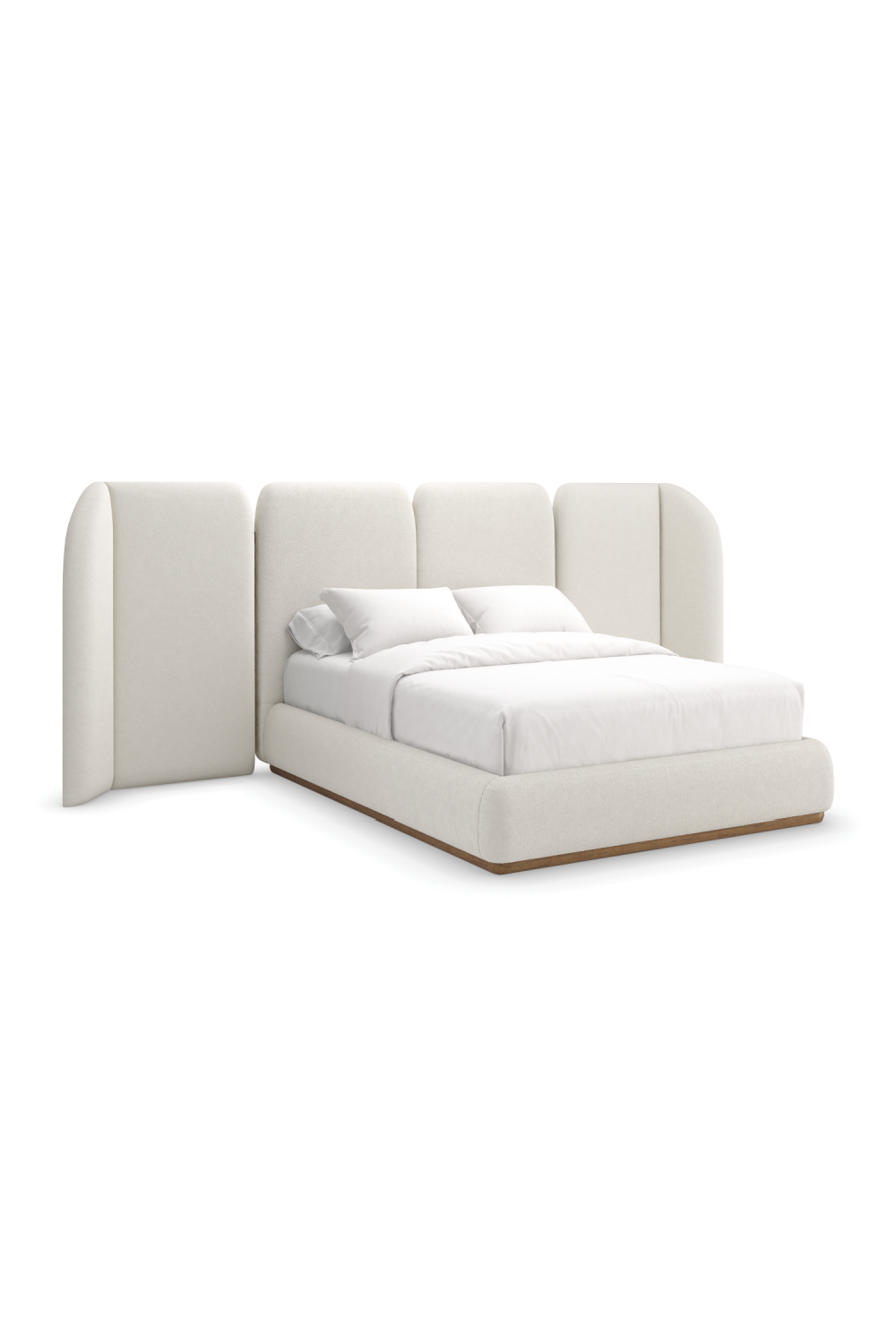 White Upholstered Queen Bed | Caracole Malta | Caracole.eu.com