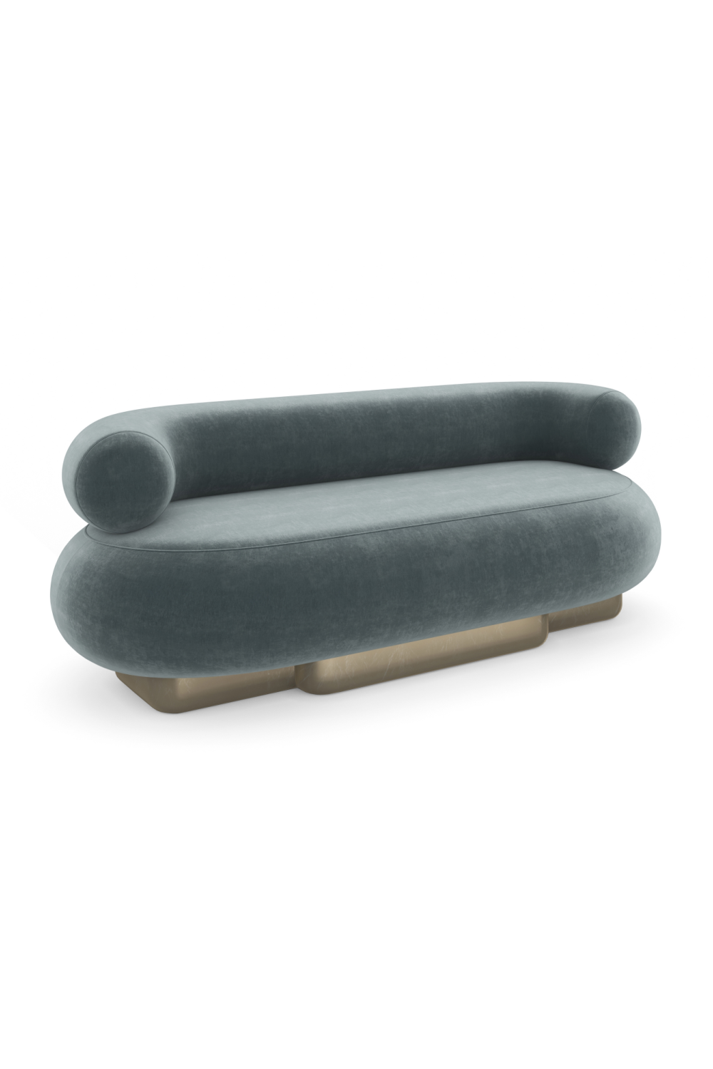 Bean-Shaped Velvet Sofa | Caracole Lagoonm | Caracole.eu.com