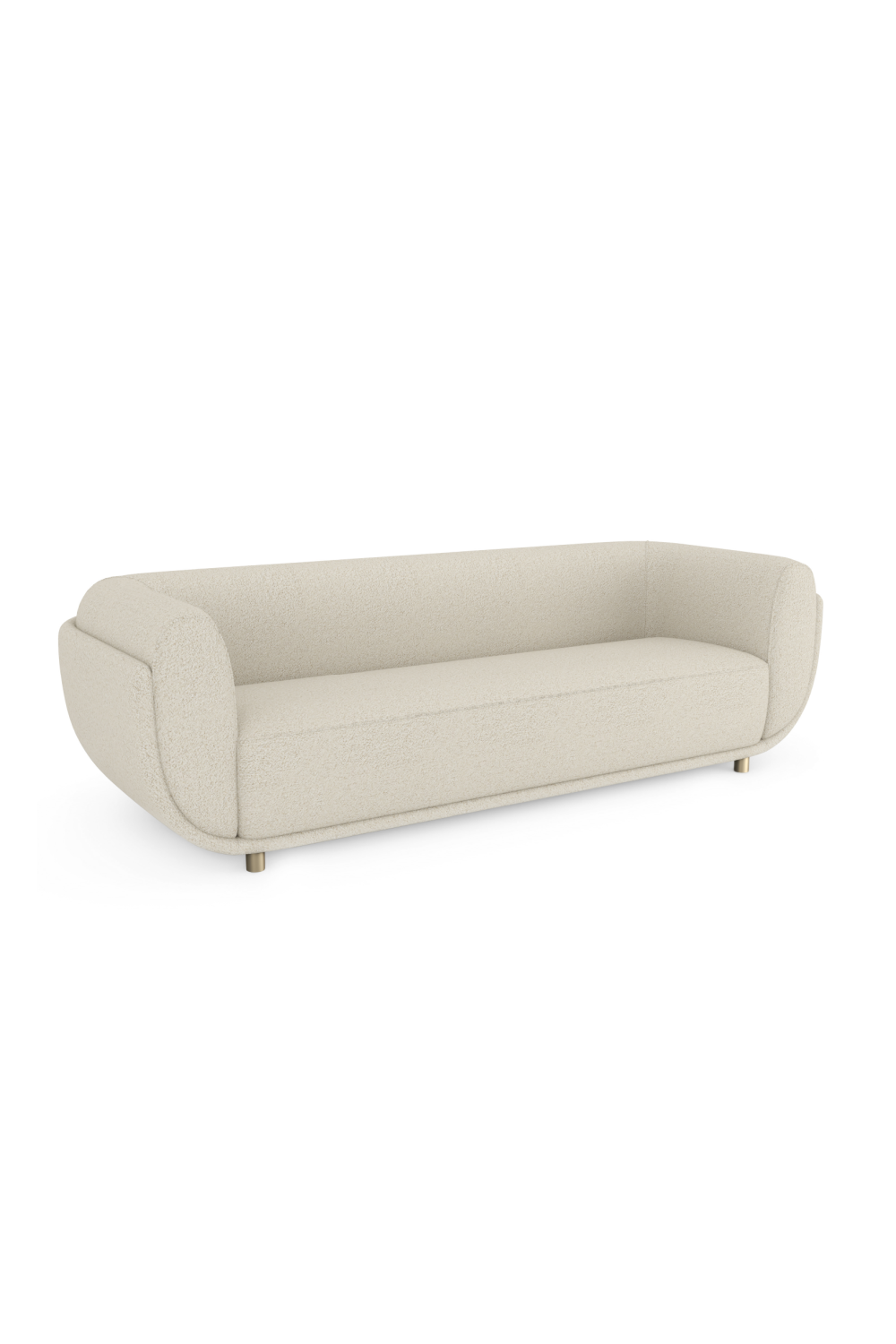 Ivory Bouclé Sofa | Caracole Cocoon | Caracole.eu.com