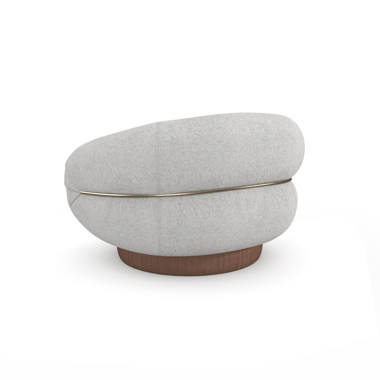 Faux Shearling Swivel Chair | Caracole Smoosh