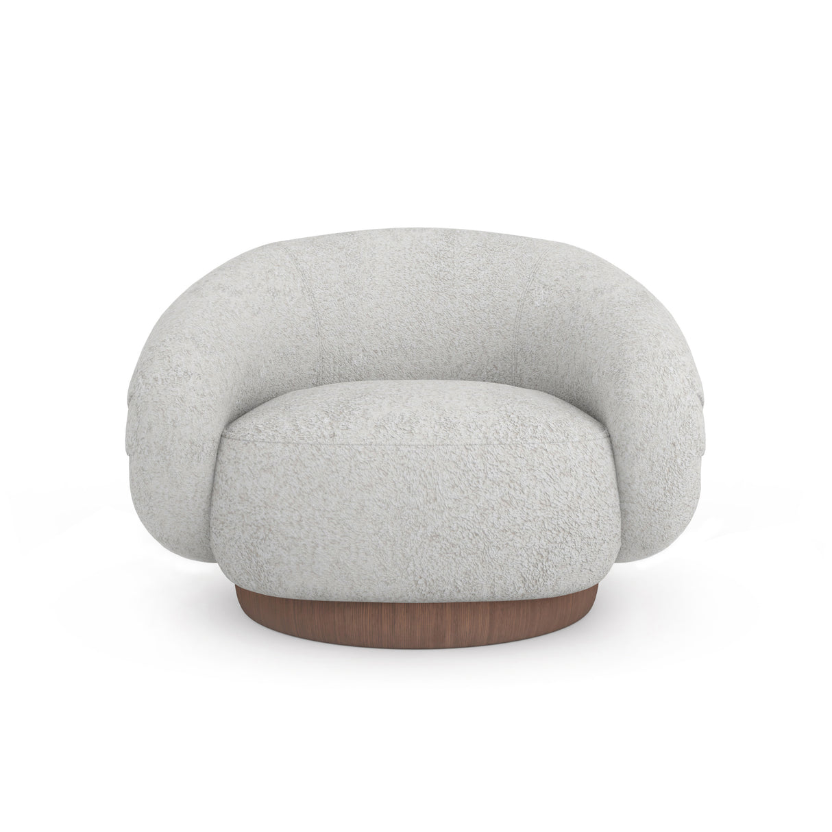 Faux Shearling Swivel Chair | Caracole Smoosh