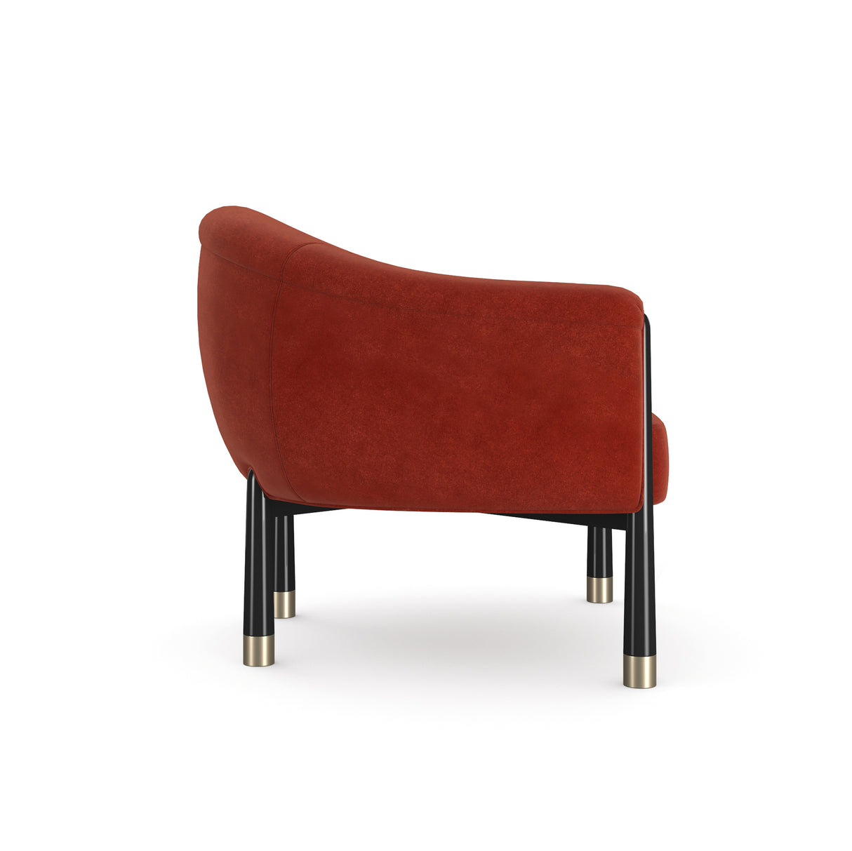 Red Velvet Accent Chair | Caracole Baton