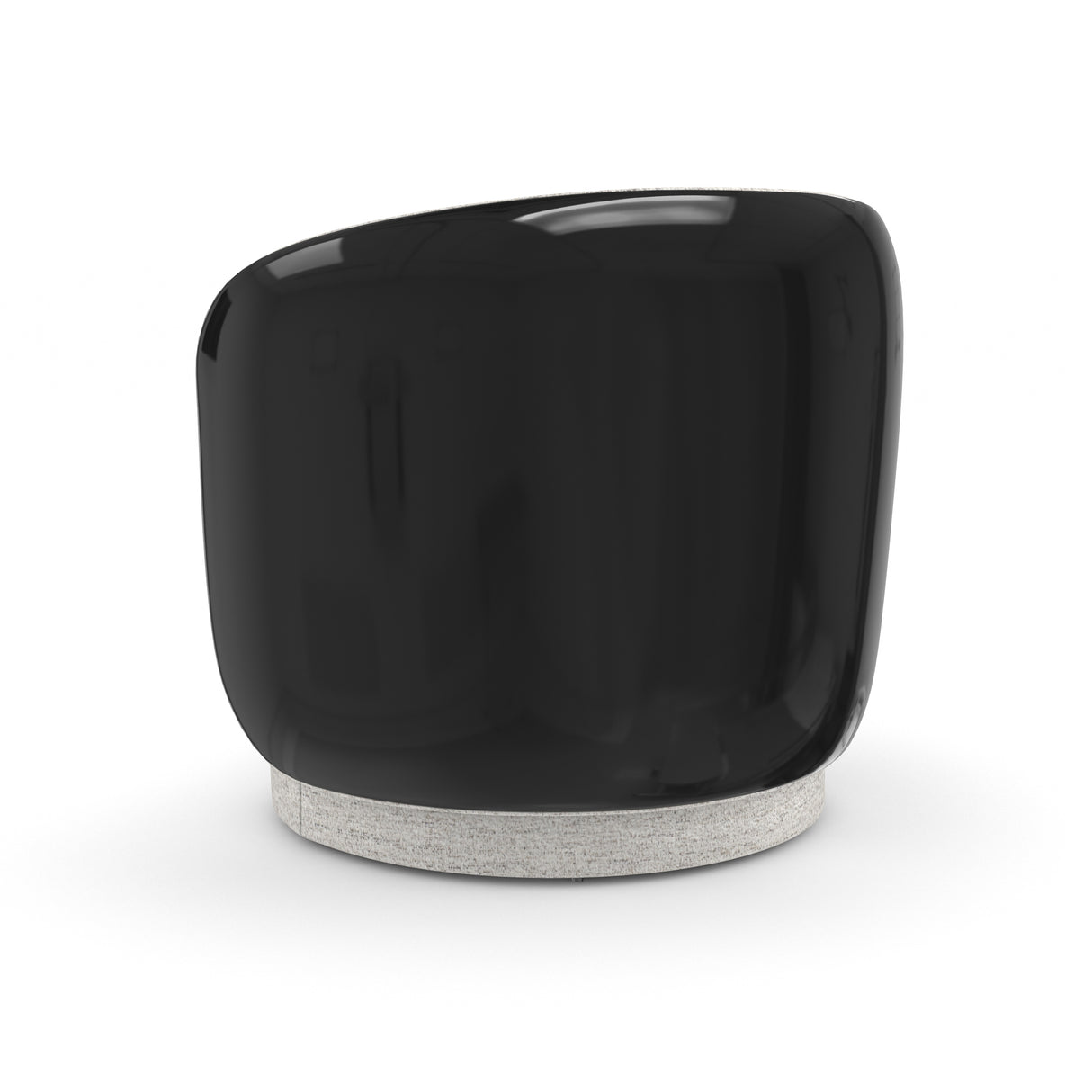 Piano Black Swivel Chair | Caracole Cuffe