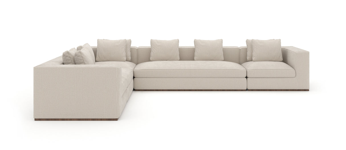 Cream Sectional Sofa with Chaise | Caracole Bello