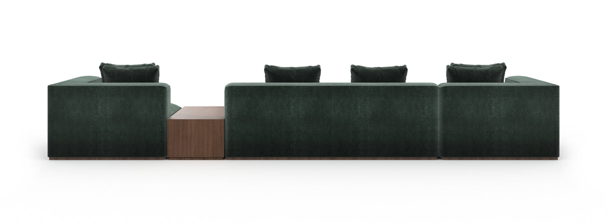 Upholstered Black Sectional Sofa | Caracole Bello