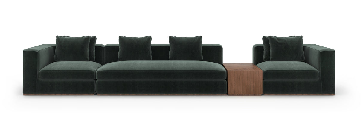Upholstered Black Sectional Sofa | Caracole Bello
