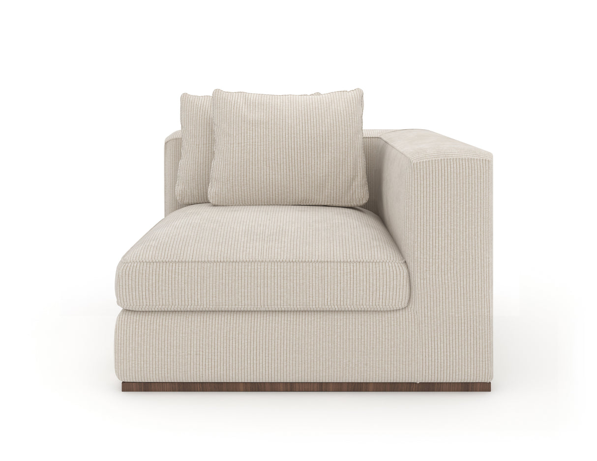 Cream Corner Wedge Sofa | Caracole Bello