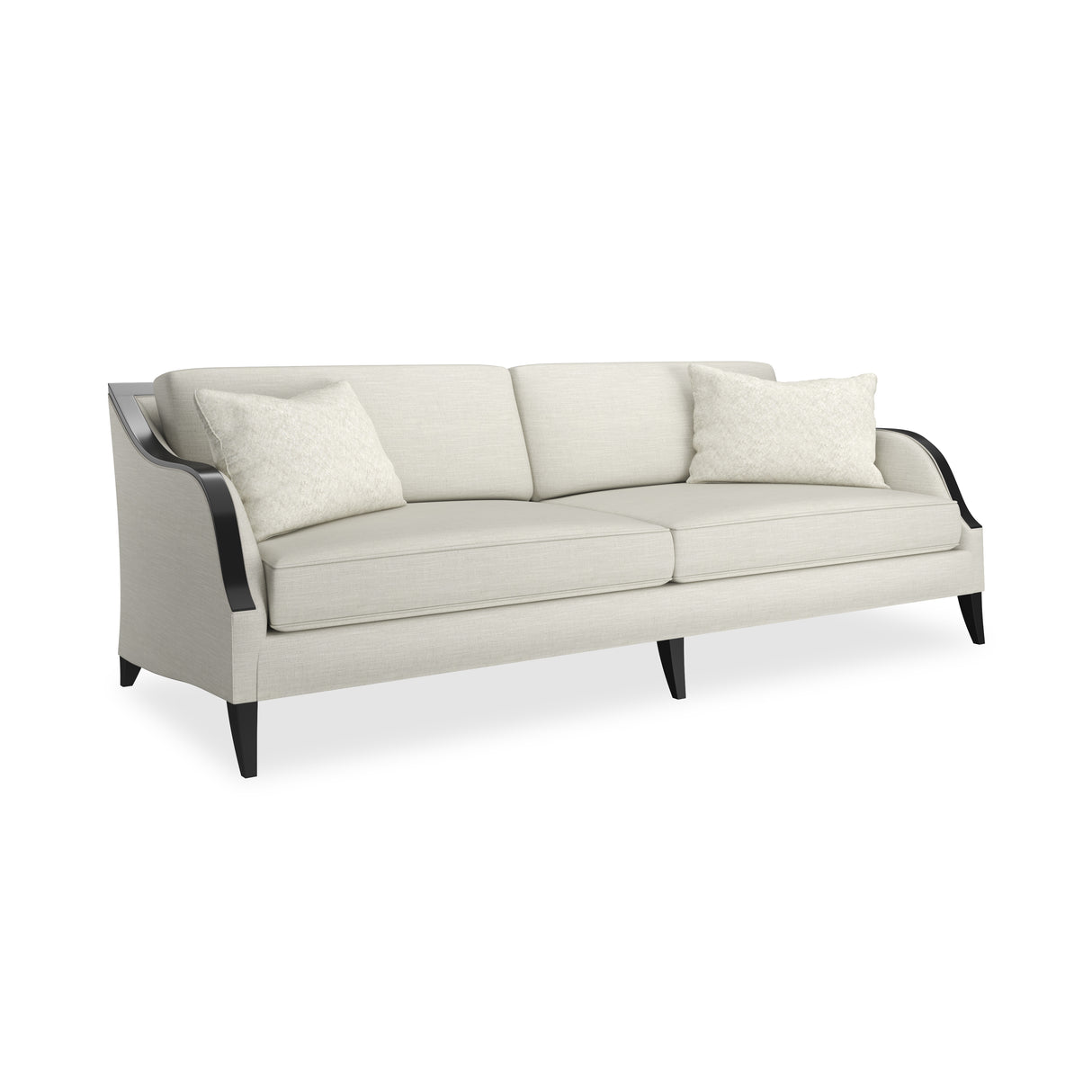 Cream Basketweave Sofa | Caracole Pitch Perfect