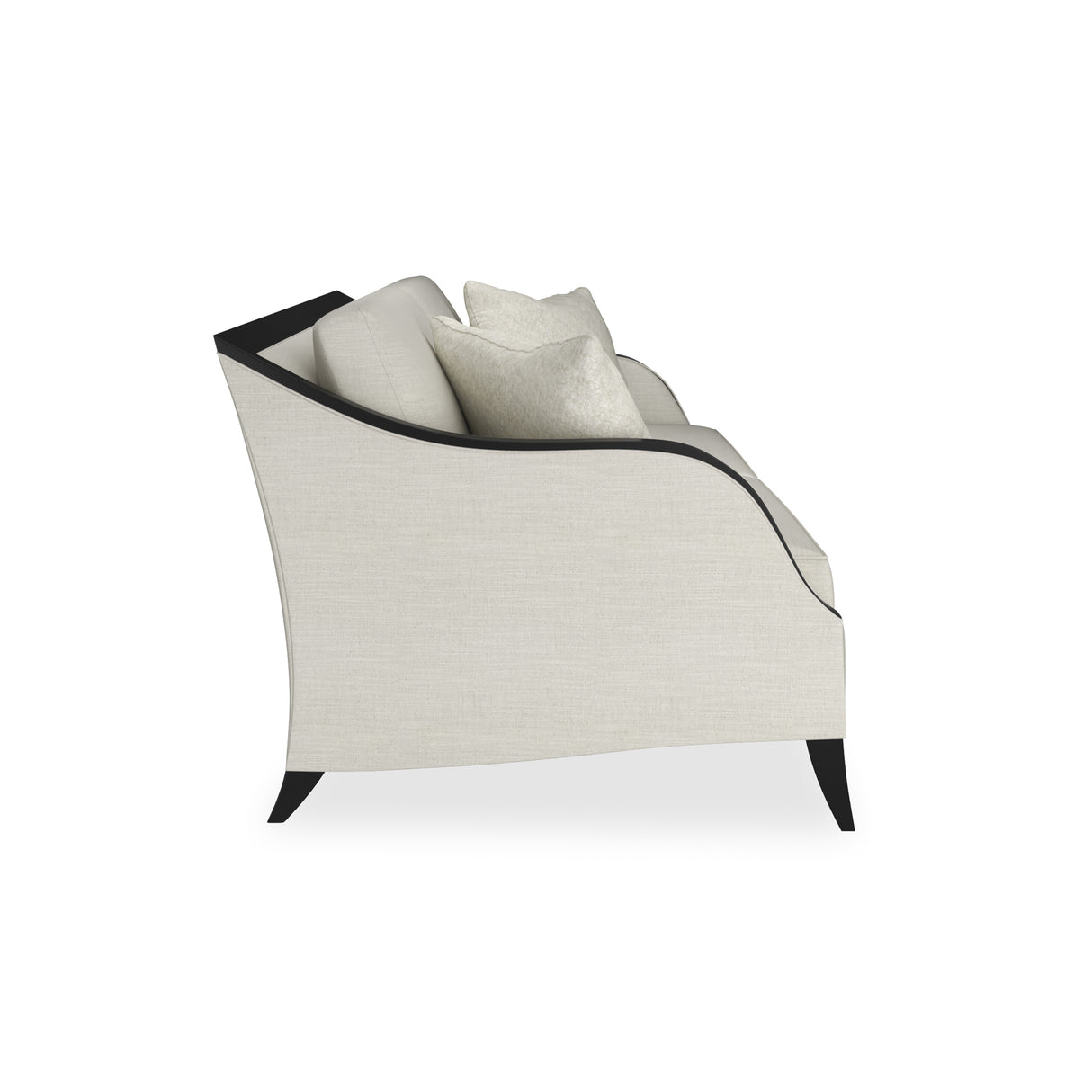 Cream Basketweave Sofa | Caracole Pitch Perfect