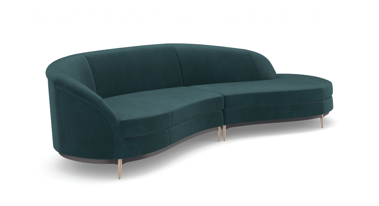Green Sectional Sofa | Caracole Three's Company