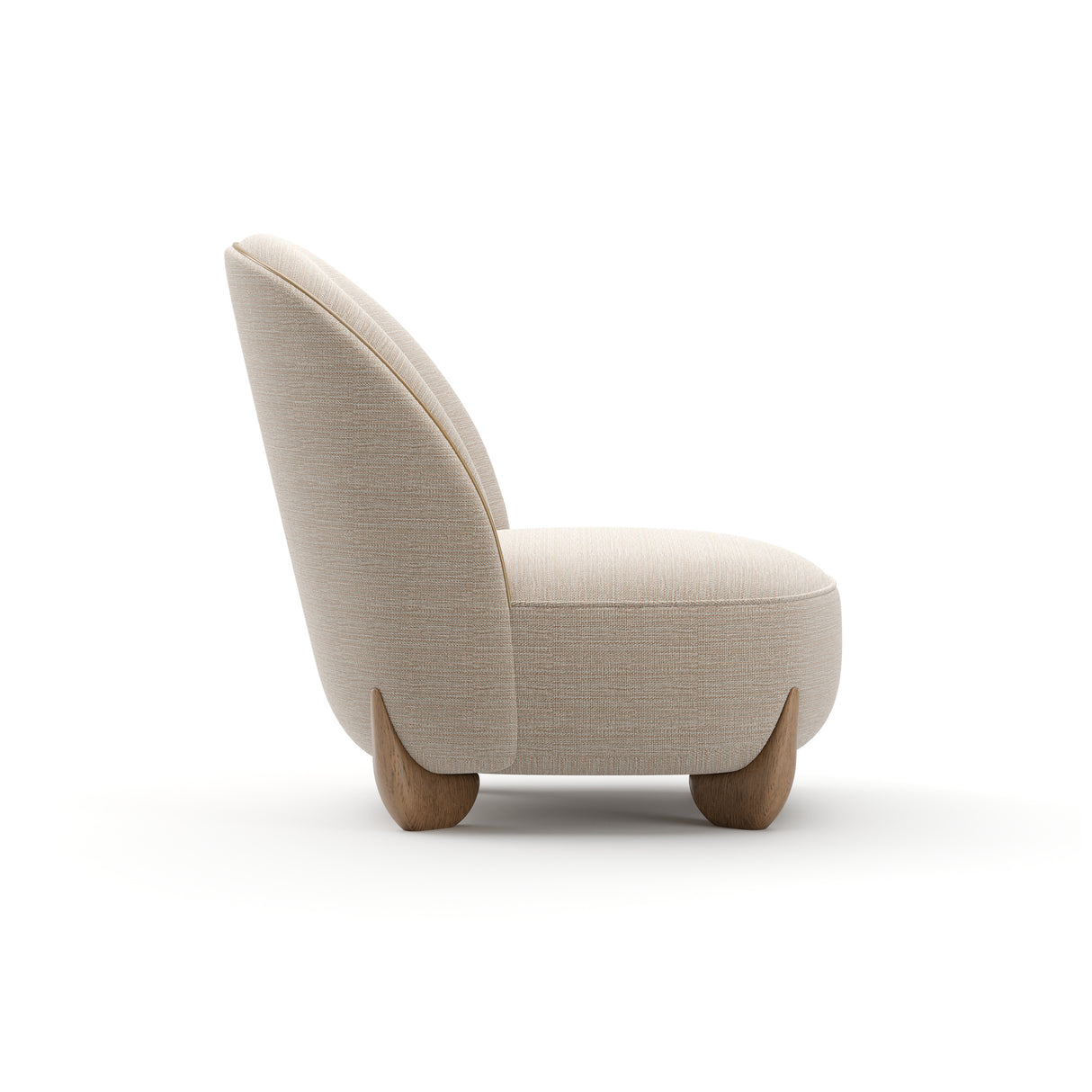 Bronze Fabric Accent Chair | Caracole Seta