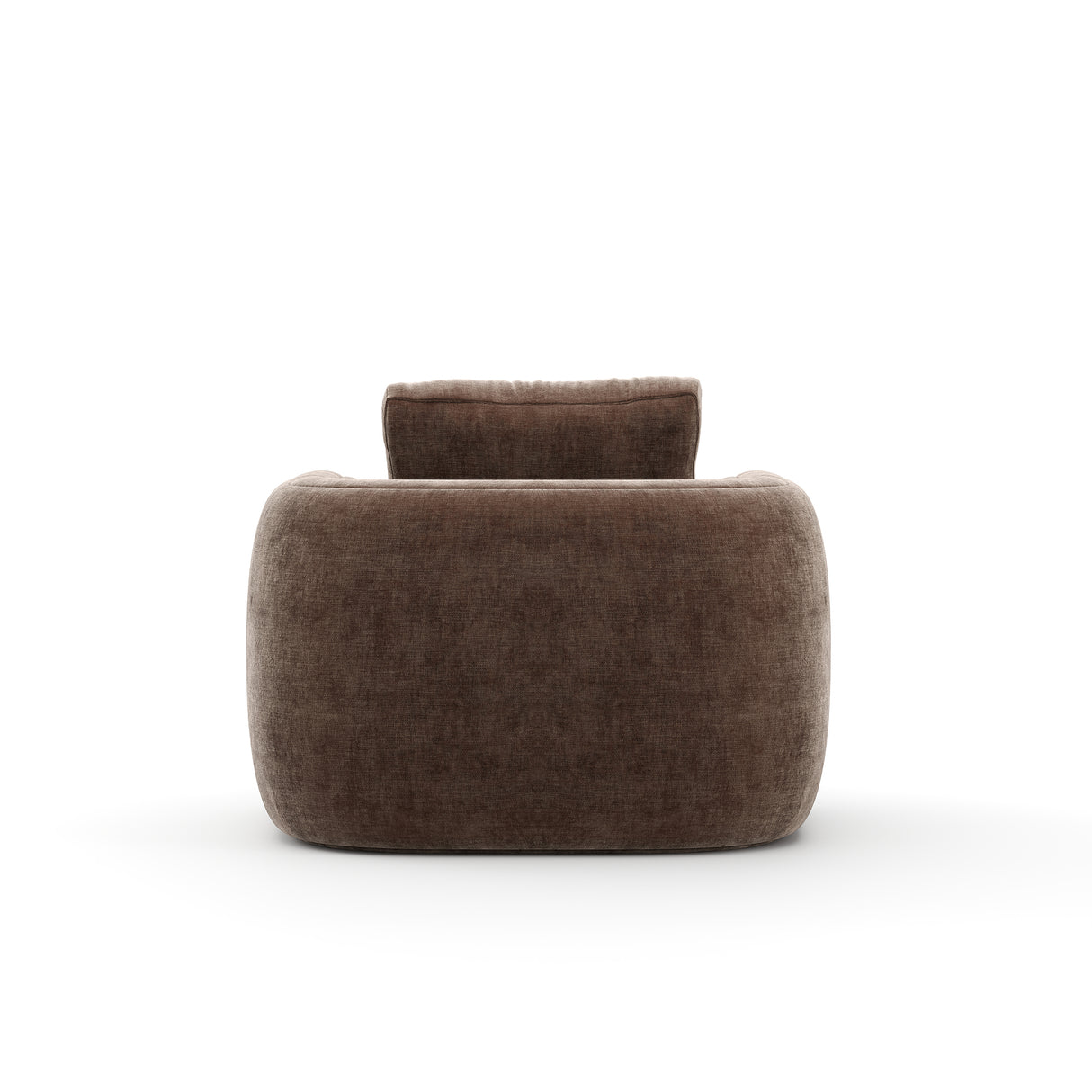 Taupe Velvet Lounge Chair | Caracole Overlap