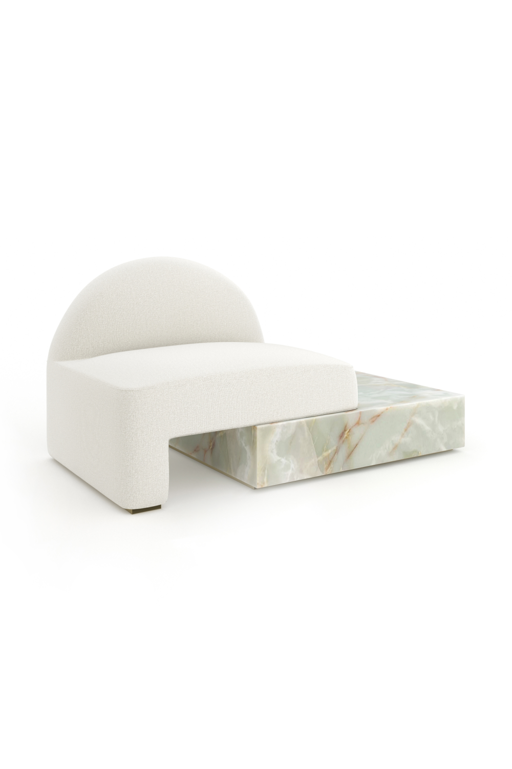 Green Onyx Base Lounge Chair | Caracole Monaco | Caracole.eu.com