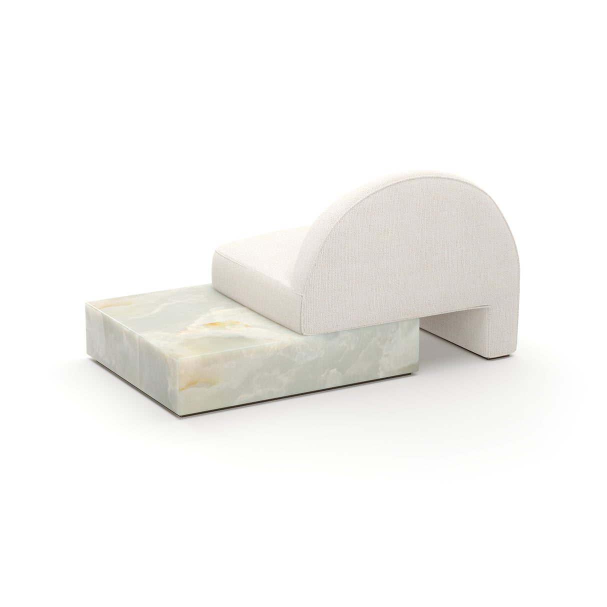 Green Onyx Base Lounge Chair | Caracole Monaco