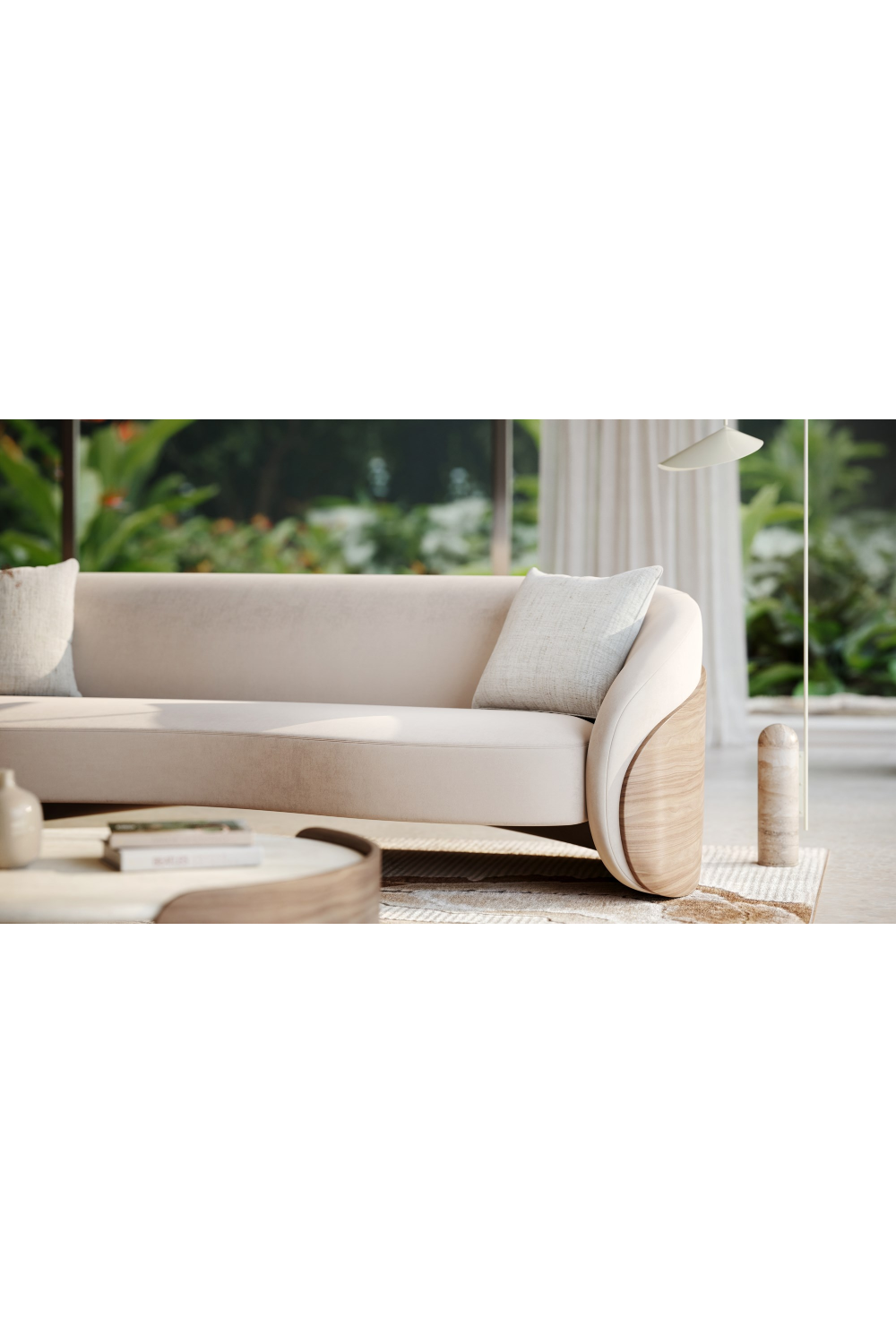 Ivory Mohair Sofa | Caracole Fleur | Caracole.eu.com
