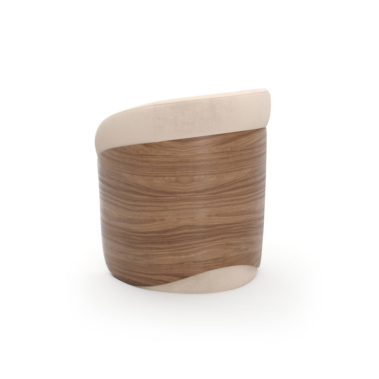 Ivory Mohair Dining Chair | Caracole Fleur