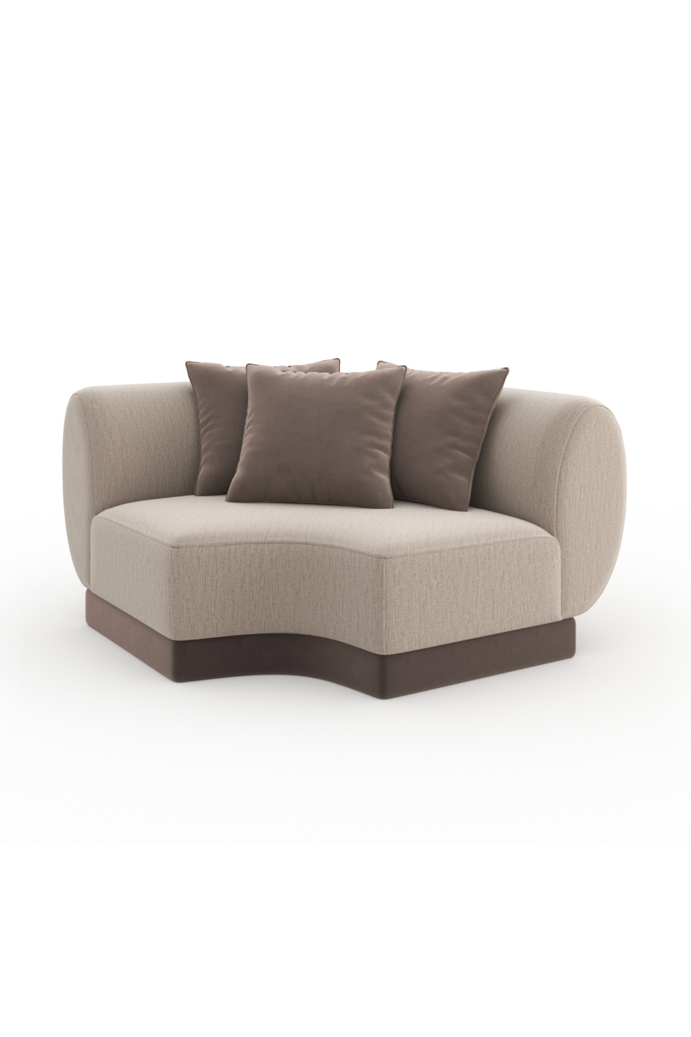 Beige Ribbed Linen Corner Sofa | Caracole | Caracole.eu.com