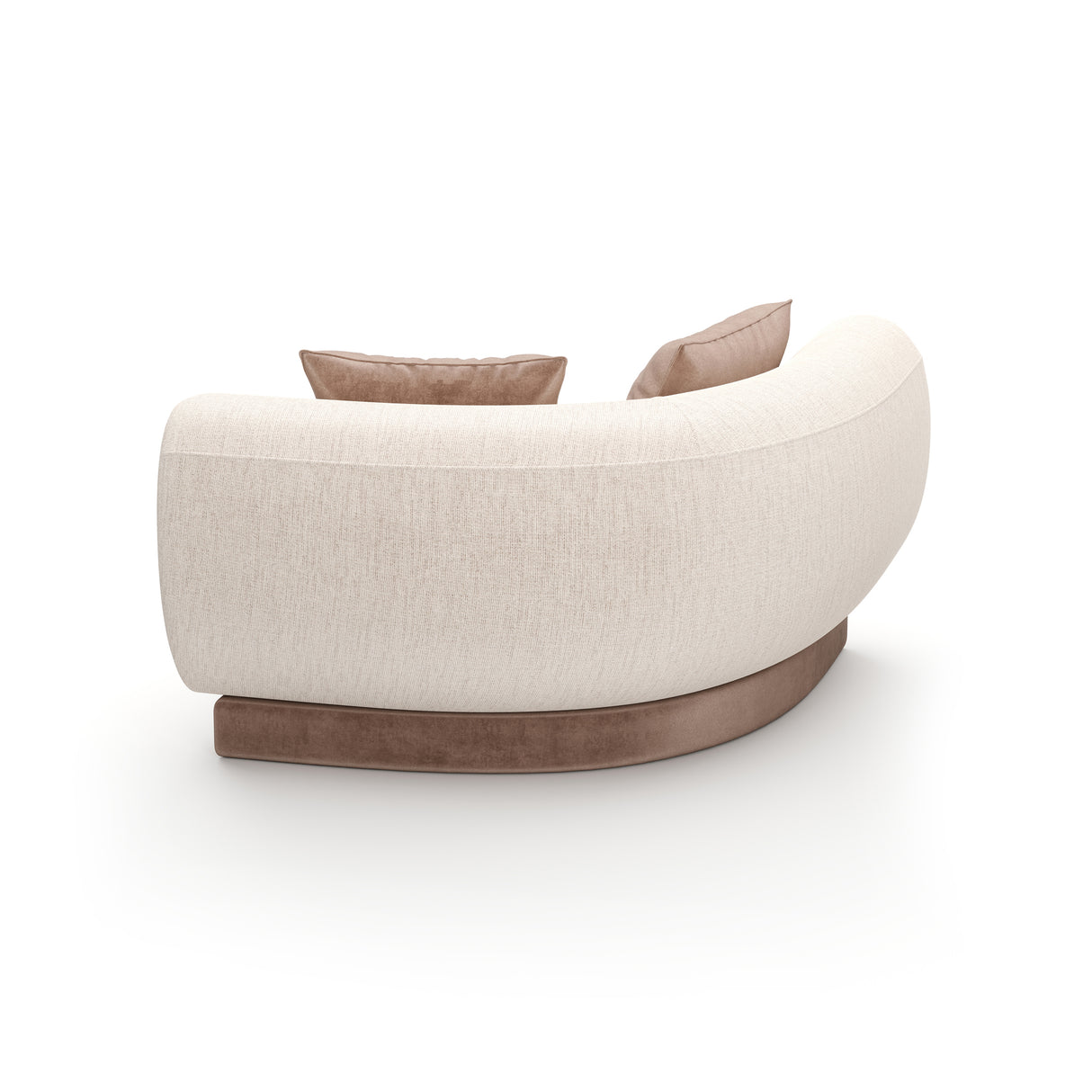 Beige Ribbed Linen Corner Sofa | Caracole Seta