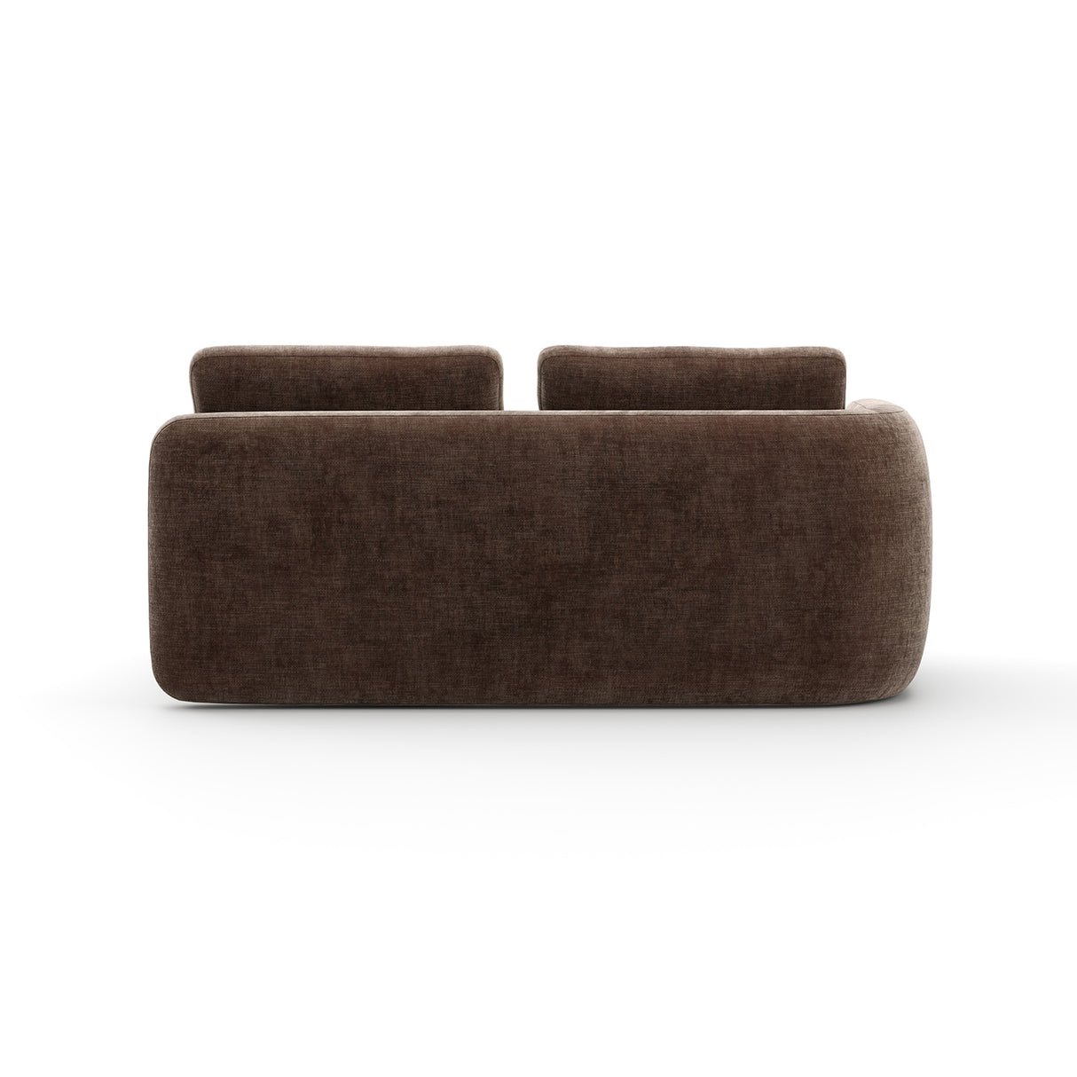 Taupe Velvet Left Loveseat | Caracole Overlap