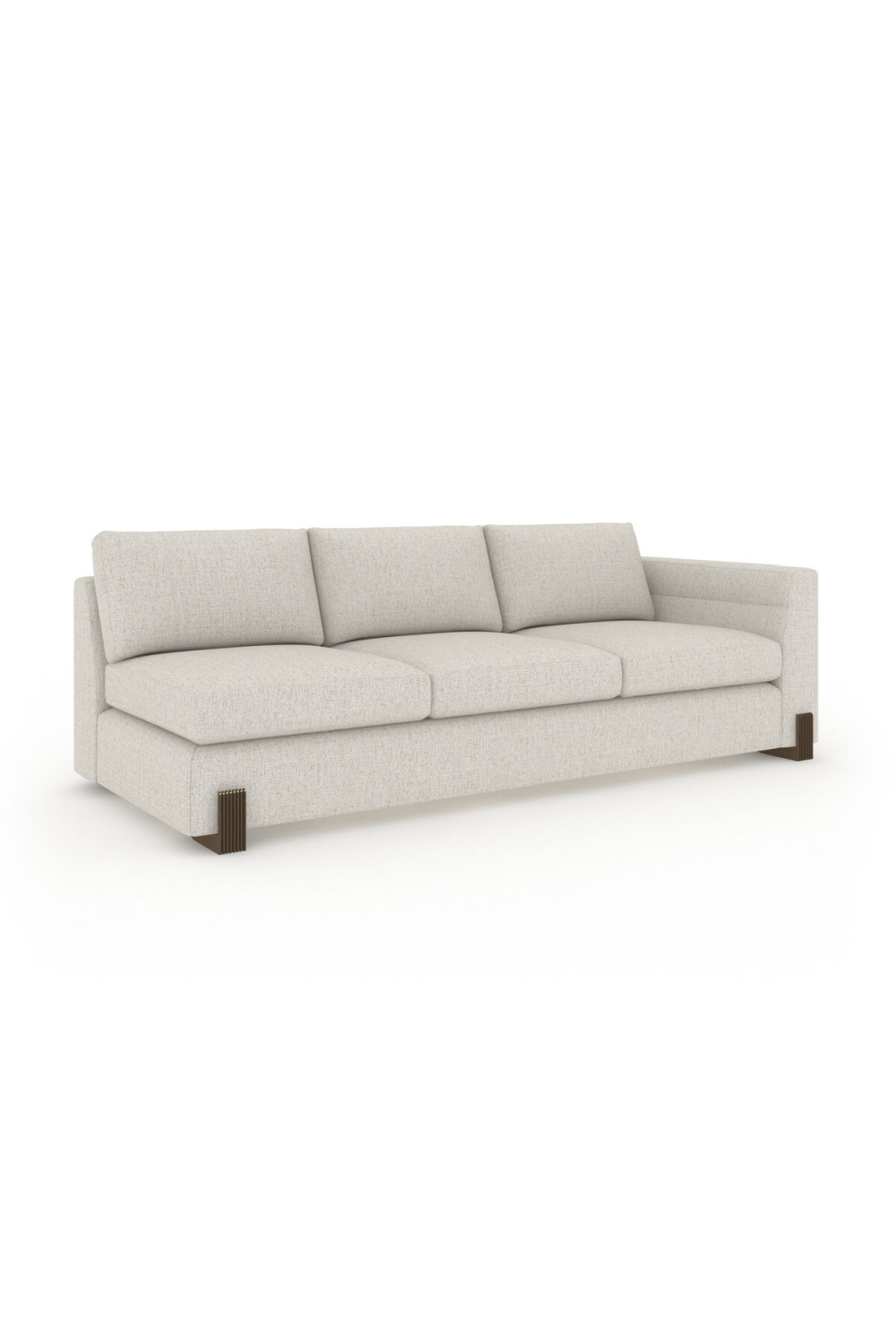 Woven Fabric Single-Armed Sofa | Caracole Counter Balance | Caracole.eu.com