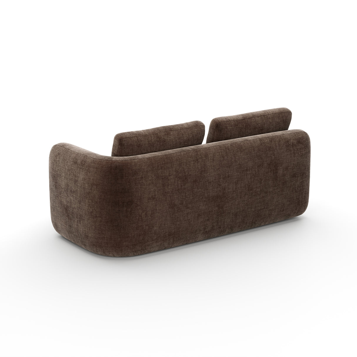 Taupe Velvet Right Loveseat | Caracole Overlap
