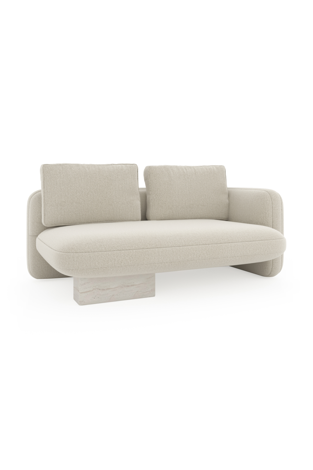 Ecru Linen Loveseat | Caracole Overlap | Caracole.eu.com