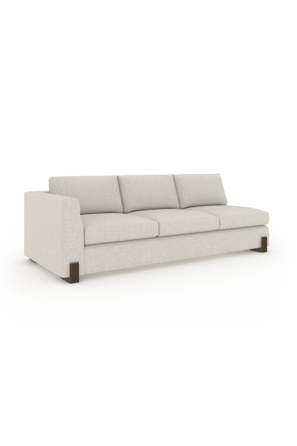 Woven Fabric Single-Armed Sofa | Caracole Counter Balance | Caracole.eu.com