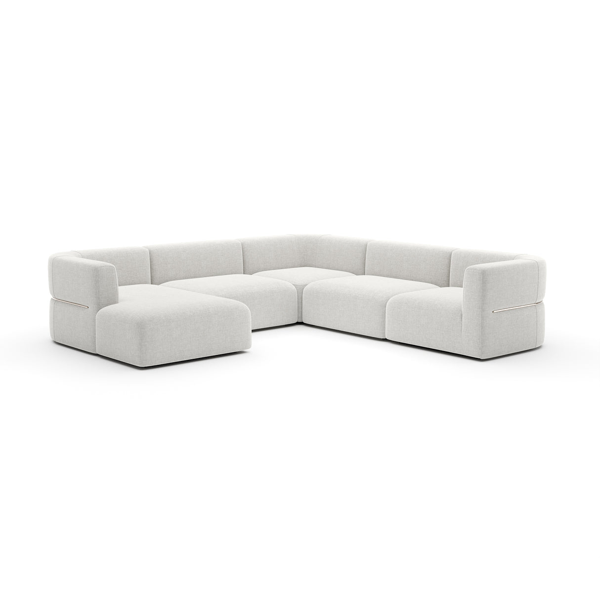 Linnen Sectional Left Chaise L Sofa | Caracole Rhythm