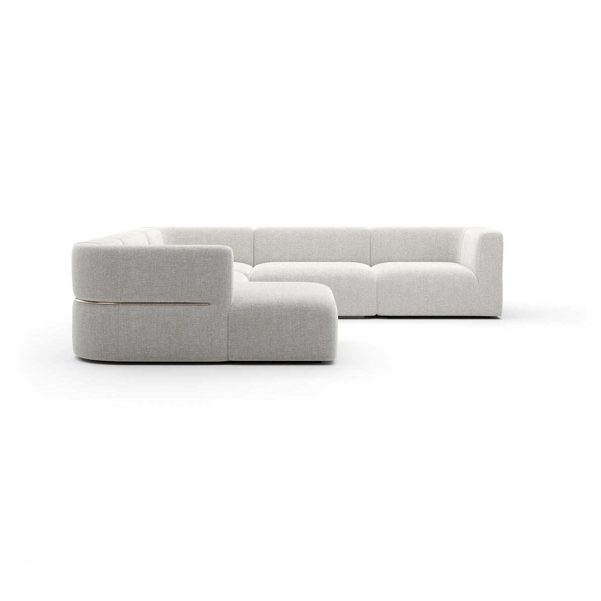 Linnen Sectional Left Chaise L Sofa | Caracole Rhythm
