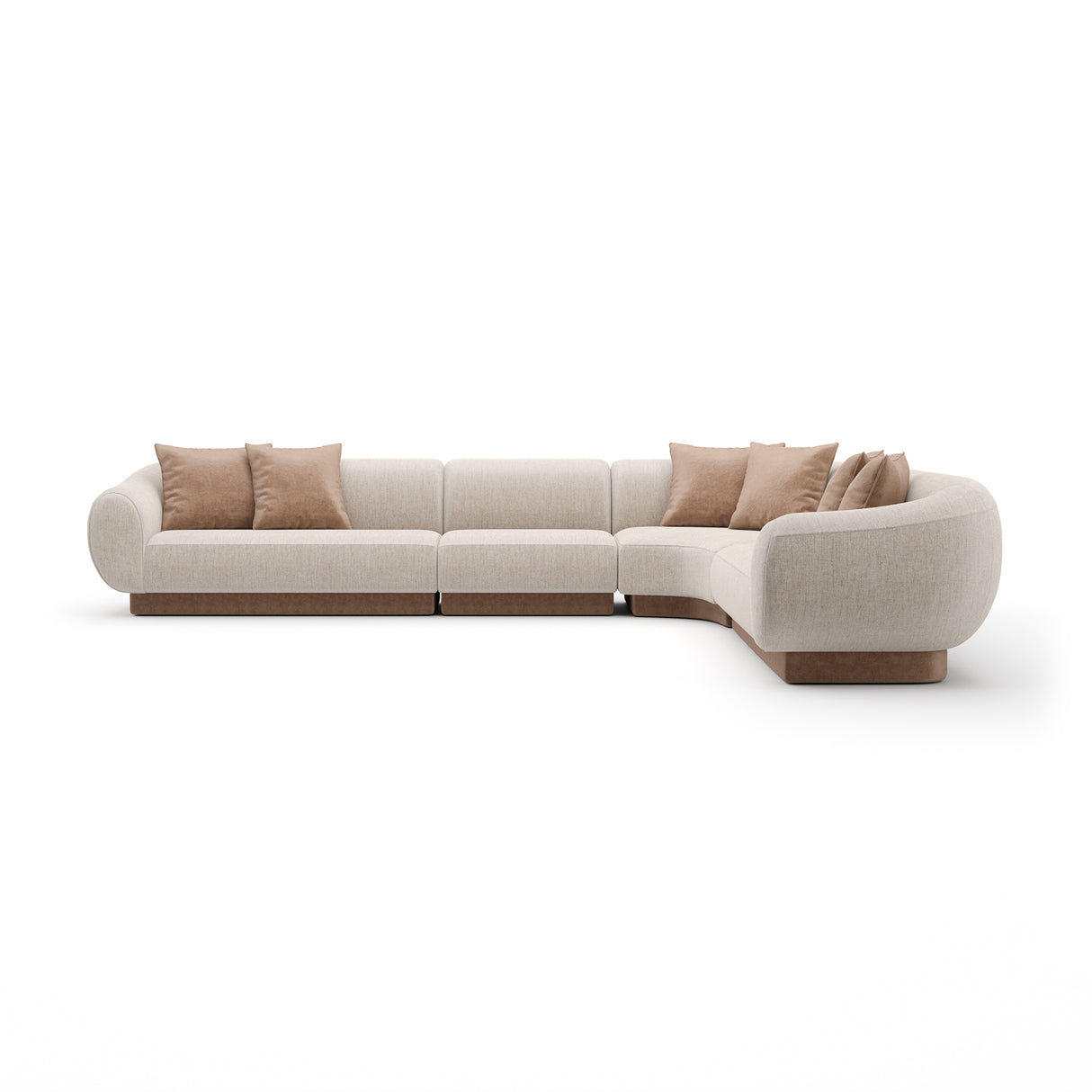 Linnen Sectional L Large Sofa | Caracole Seta