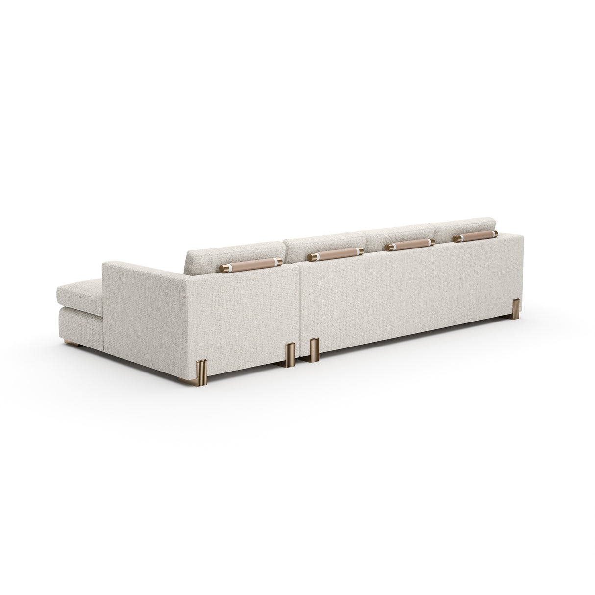 Neutral Toned Right Chaise Modern Sofa | Caracole Counter Balance