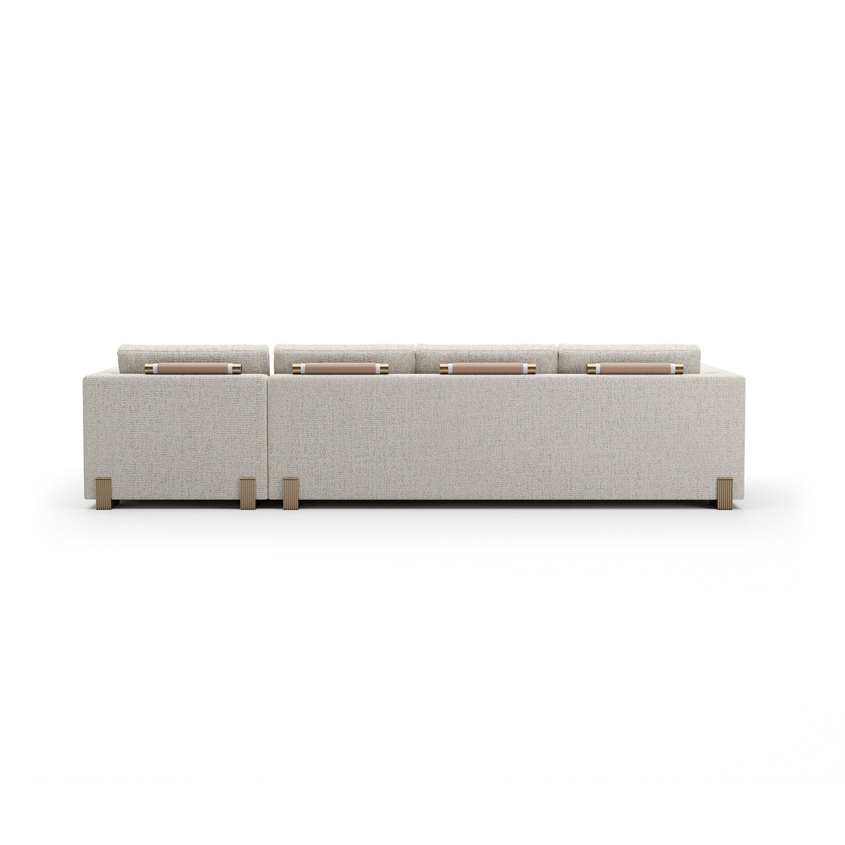 Neutral Toned Right Chaise Modern Sofa | Caracole Counter Balance