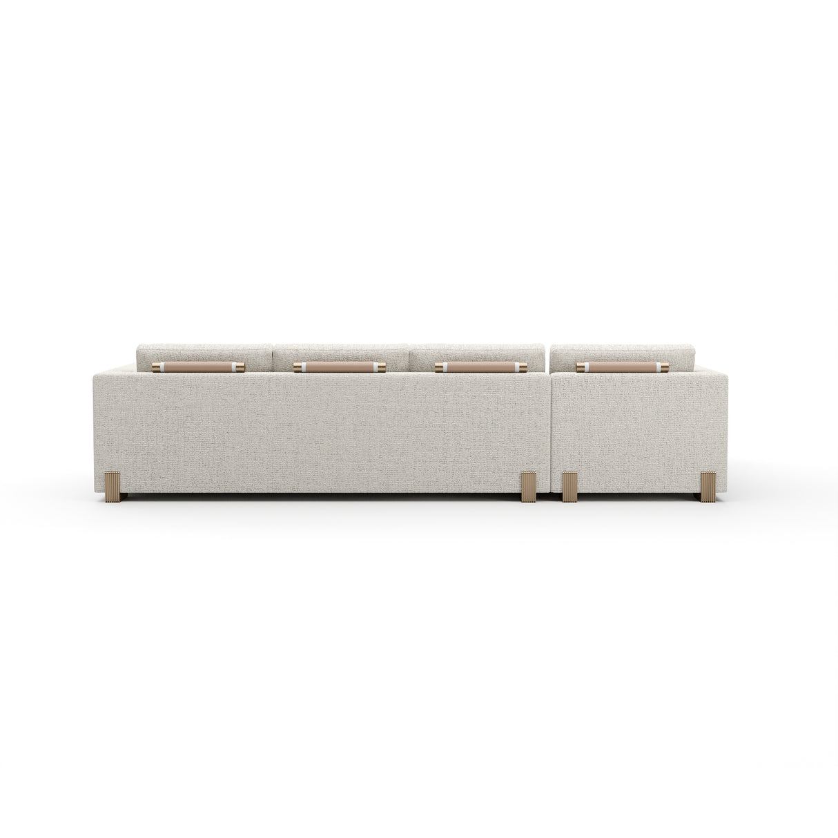 Neutral Toned Left Chaise Modern Sofa | Caracole Counter Balance