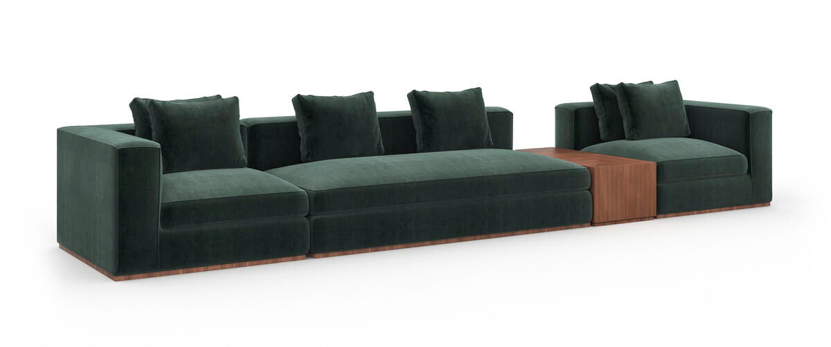 Upholstered Black Sectional Sofa | Caracole Bello
