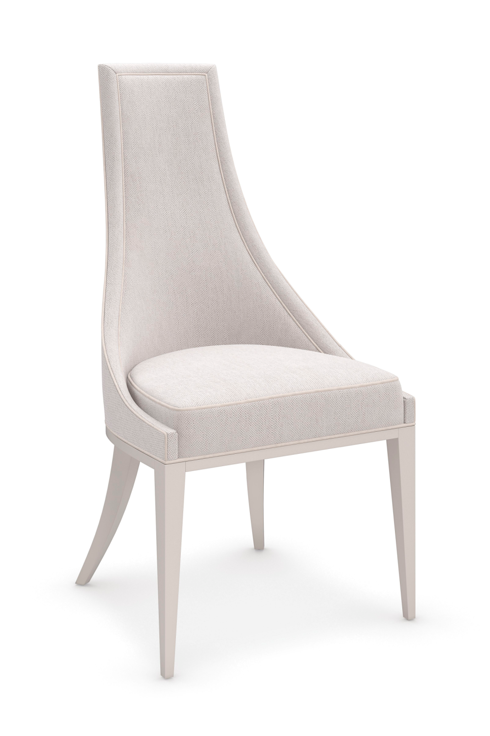 Off White Tapering Side Chair | Caracole Tall Order | Caracole.eu.com