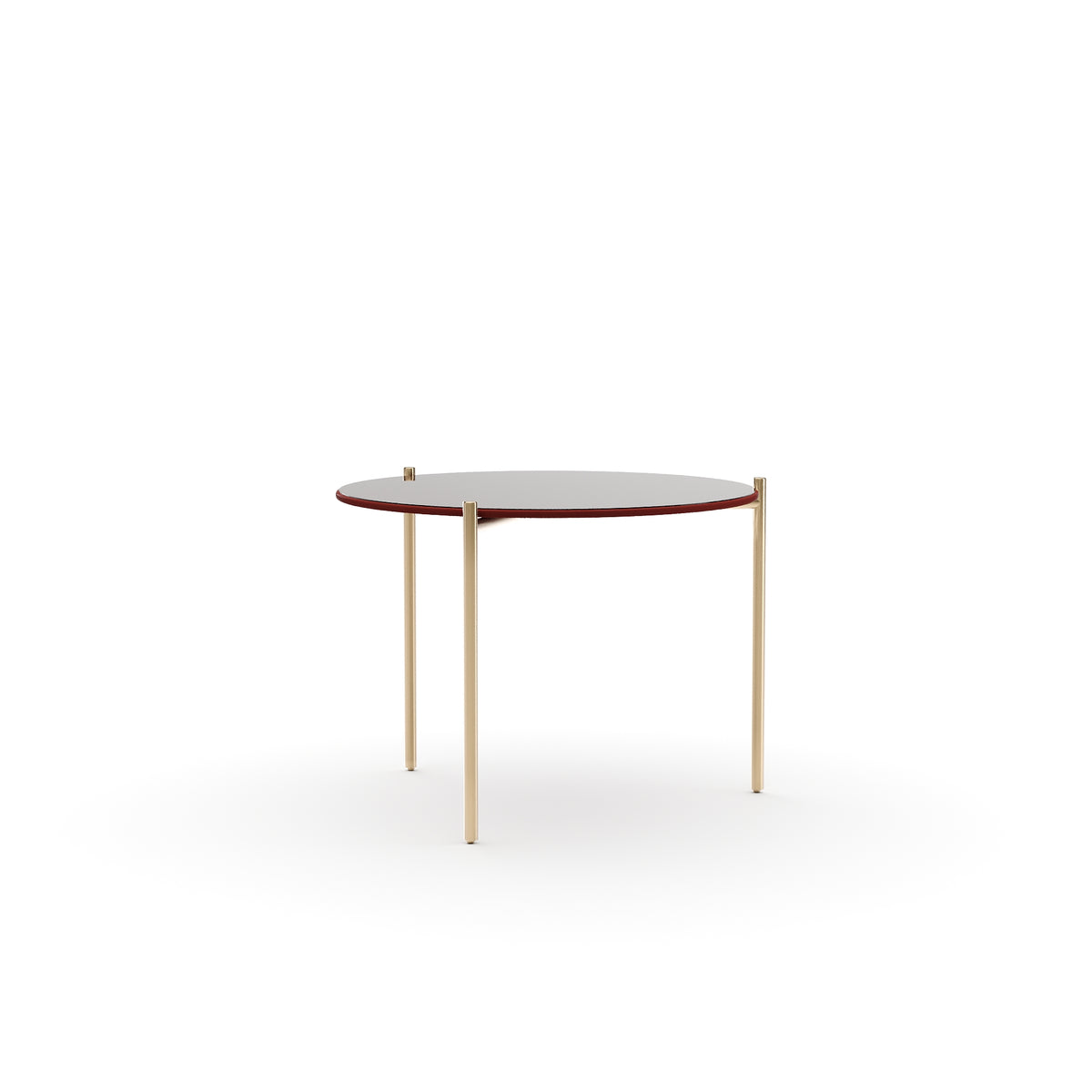 Rouge Glass Cocktail Table | Caracole Demli Small