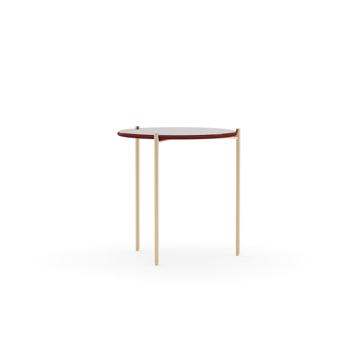 Rouge Glass Side Table | Caracole Demli