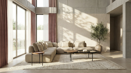 Saffron LAF Straight Armless Loveseat| Caracole Sasso